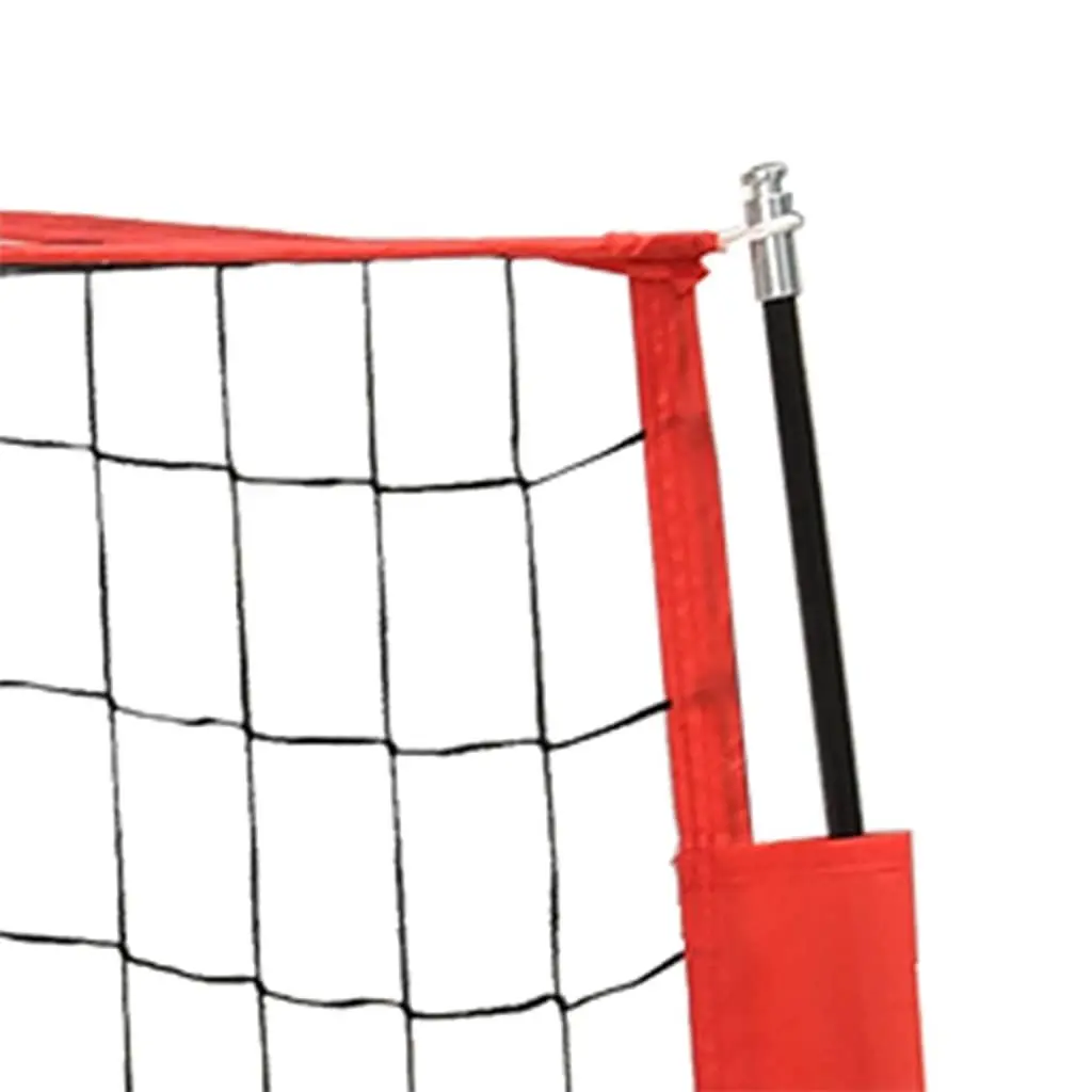Portable Foldable Soccer Goal Black 184 x 91 x 124.5 cm Steel Frame Durable Polyester Net