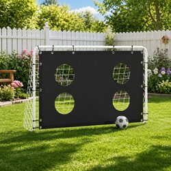 Portable Soccer Goal Training Net Foldable Football Practice Equipment Backyard