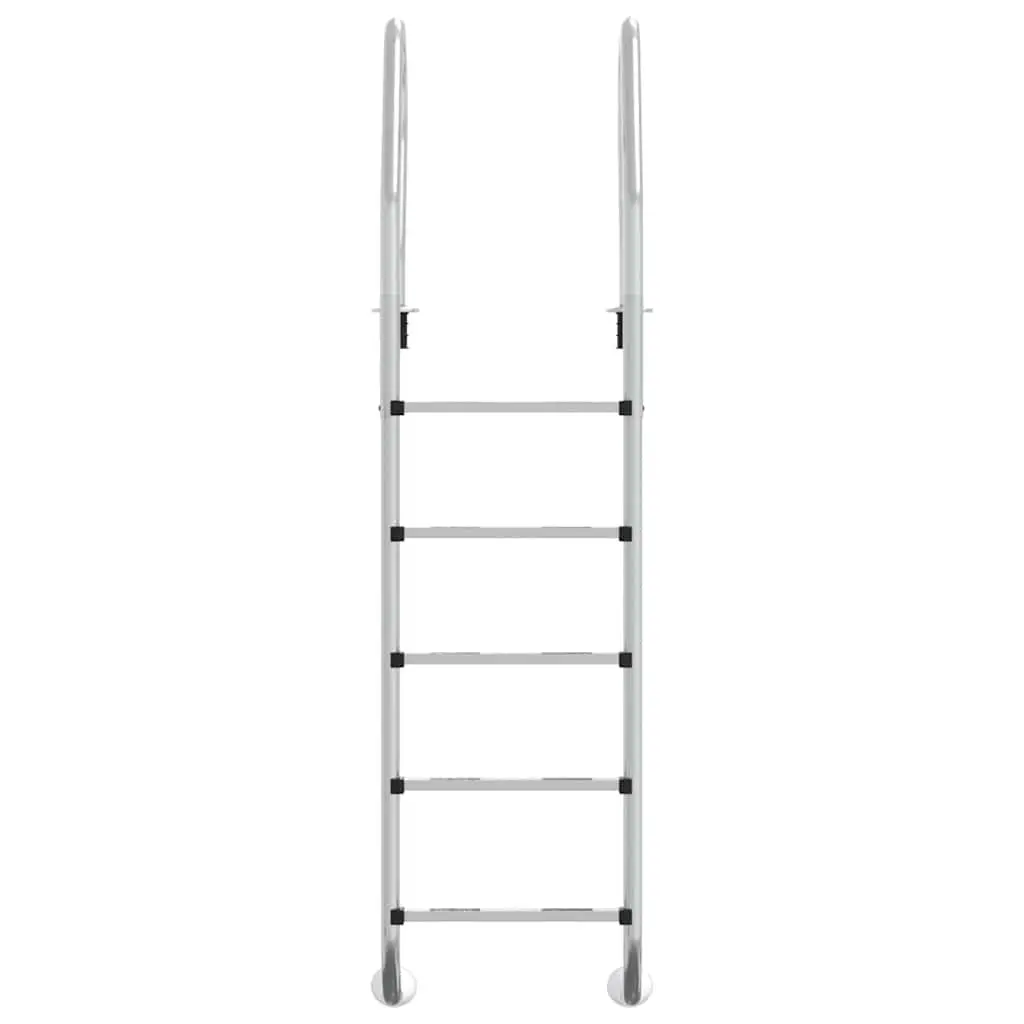 Pool Ladder Silver 54x38x211 cm Stainless Steel Non-Slip Step Handrail