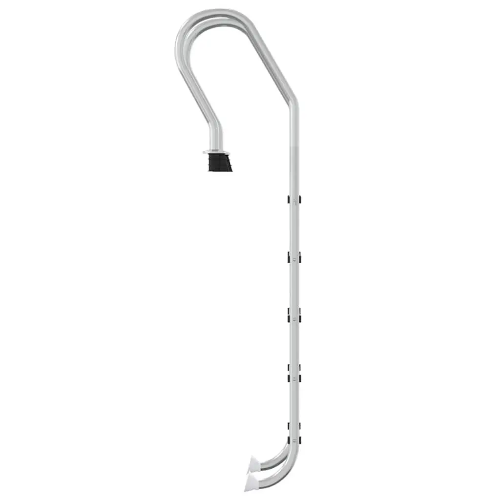 Pool Ladder Silver 54x38x211 cm Stainless Steel Non-Slip Step Handrail