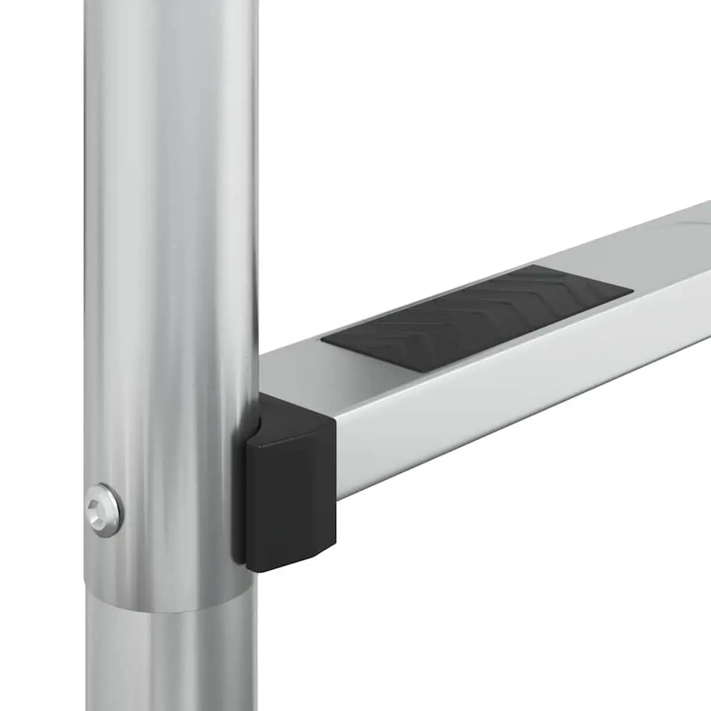 Pool Ladder Silver 54x38x211 cm Stainless Steel Non-Slip Step Handrail