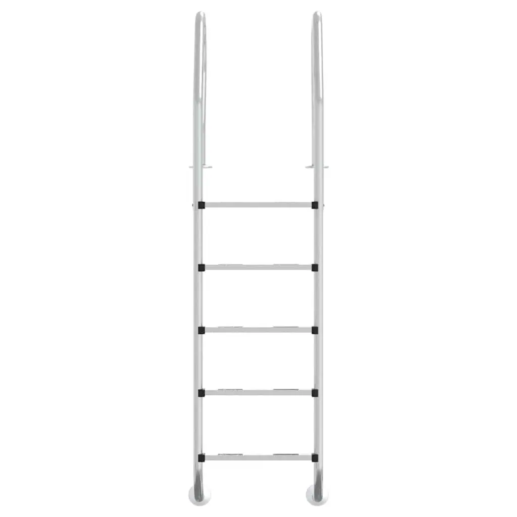 Pool Ladder Silver 54x38x211 cm Stainless Steel Non-Slip Handrail