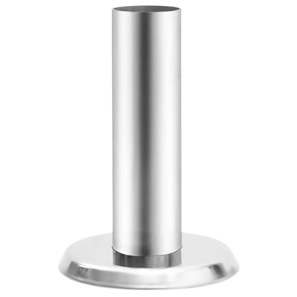 Pool Ladder Handrail Brackets Silver 2 Piece Stainless Steel Secure Mounting Hardware
