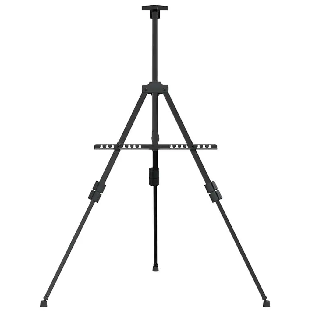 Metal Display Easel Black Adjustable Height Non-Slip Feet