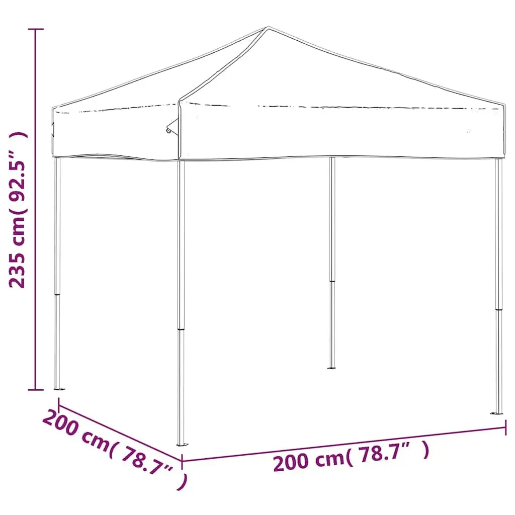 Folding Tent Blue 2x2 m Portable Outdoor Canopy Gazebo Camping Shelter