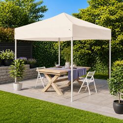 Cream 2x2m Folding Tent
