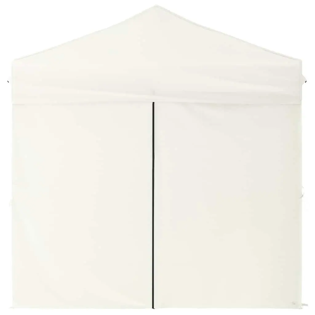 Outdoor Gazebo Canopy Folding Tent 2x2m Cream with Sidewalls and Windows
