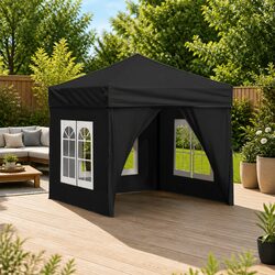 Your Go-To Folding Party Tent 2x2 m in Black