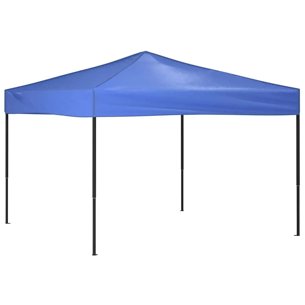 Folding Tent Blue 3x3m Outdoor Canopy Durable Steel Frame UV Resistant Water Resistant