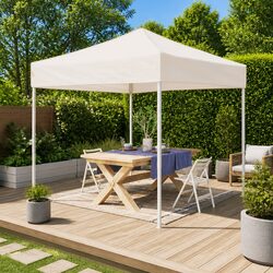 Compact 3x3m Cream Folding Party Tent for Events