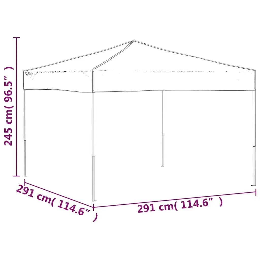 Portable Cream Outdoor Gazebo Canopy 3x3m Foldable Tent for Events and Gatherings