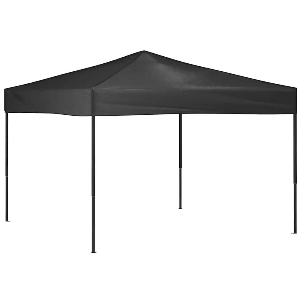 Folding Party Tent Anthracite 3x3m UV-resistant Water-resistant Outdoor Gazebo Canopy Pavilion Shelter