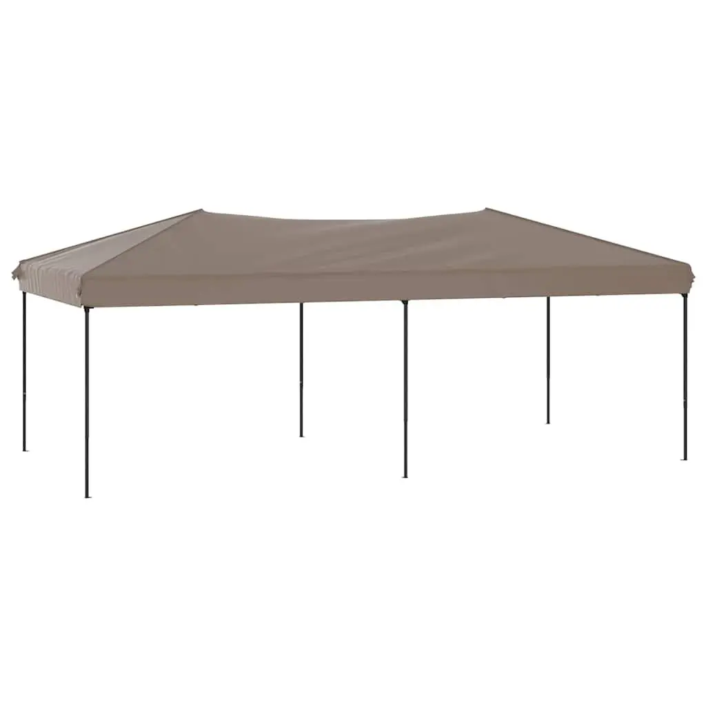 Folding Party Tent Taupe 3x6m Portable Canopy Gazebo