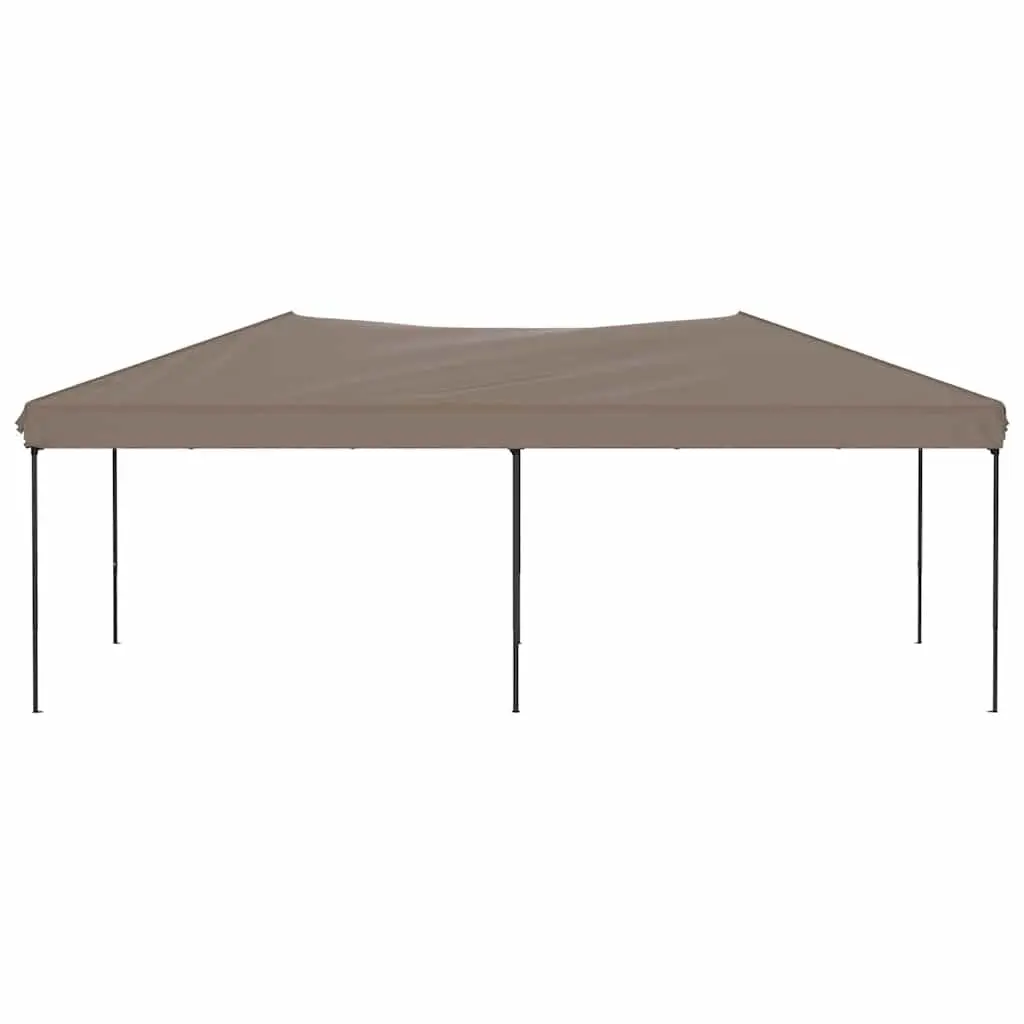 Folding Party Tent Taupe 3x6m Portable Canopy Gazebo