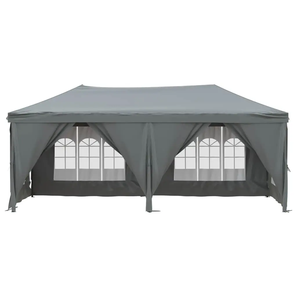 Folding Party Tent Anthracite 3x6 m Outdoor Canopy with Sidewalls