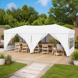 Friendly 3x6m Folding Tent with Sidewalls for Gatherings