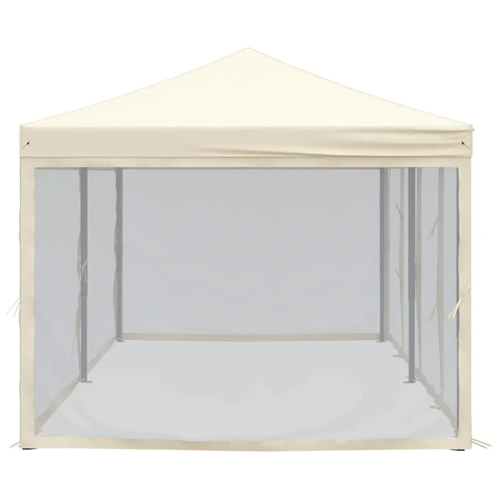 Folding Party Tent Cream 3x6 m Outdoor Gazebo with Sidewalls