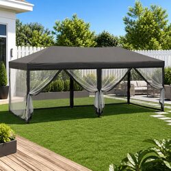 Compact and Sturdy 3x6 m Folding Party Tent with Sidewalls