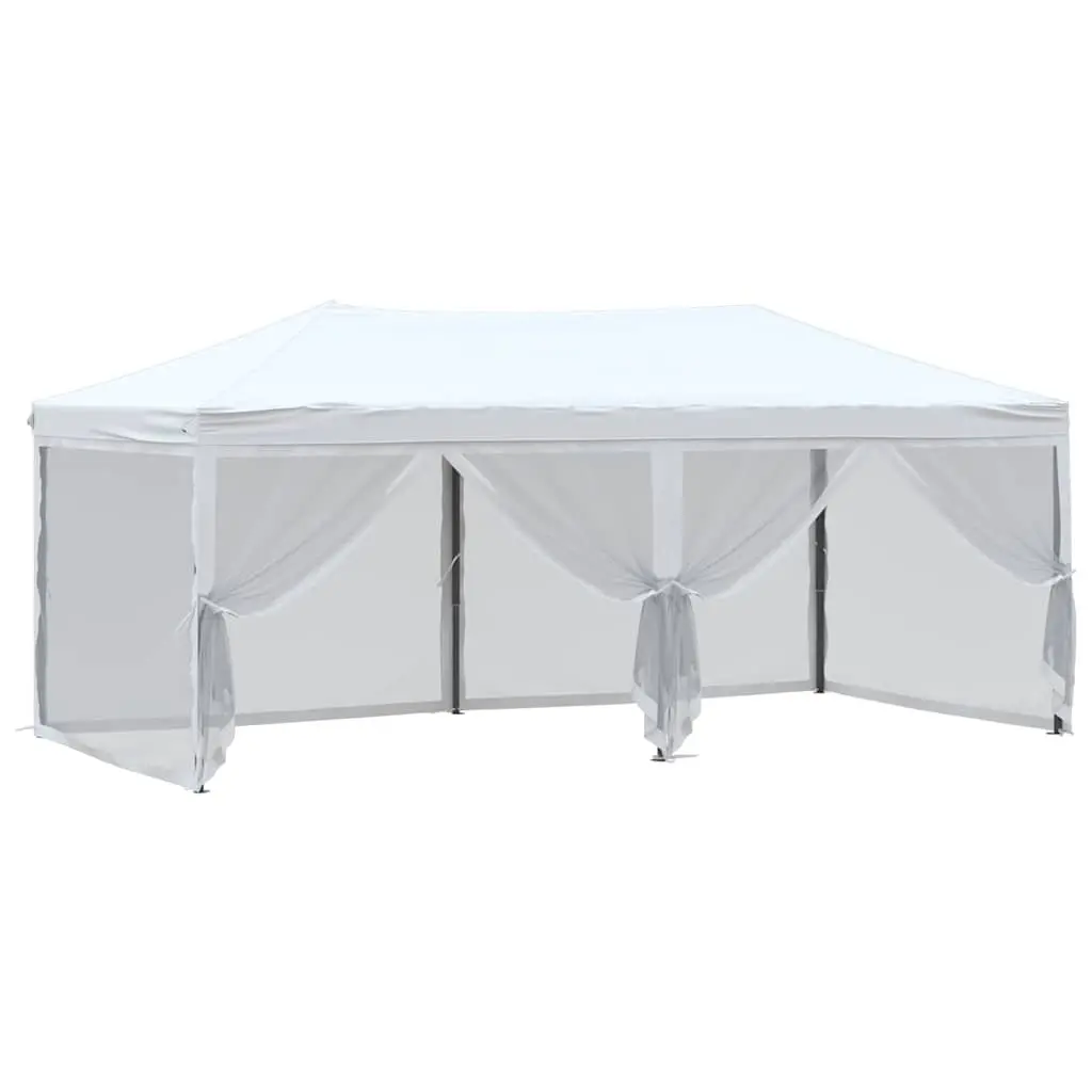 Folding Party Tent White 3x6m Outdoor Canopy with Sidewalls