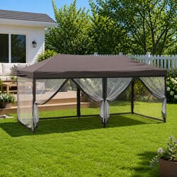 Compact Folding Party Tent 3x6 m with Sidewalls