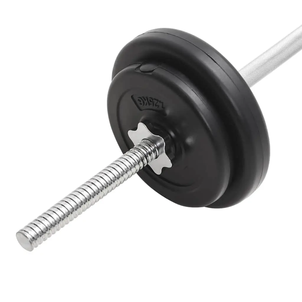 Barbell and Dumbbell Set 30kg Free Weights Home Gym Training Fitness Equipment