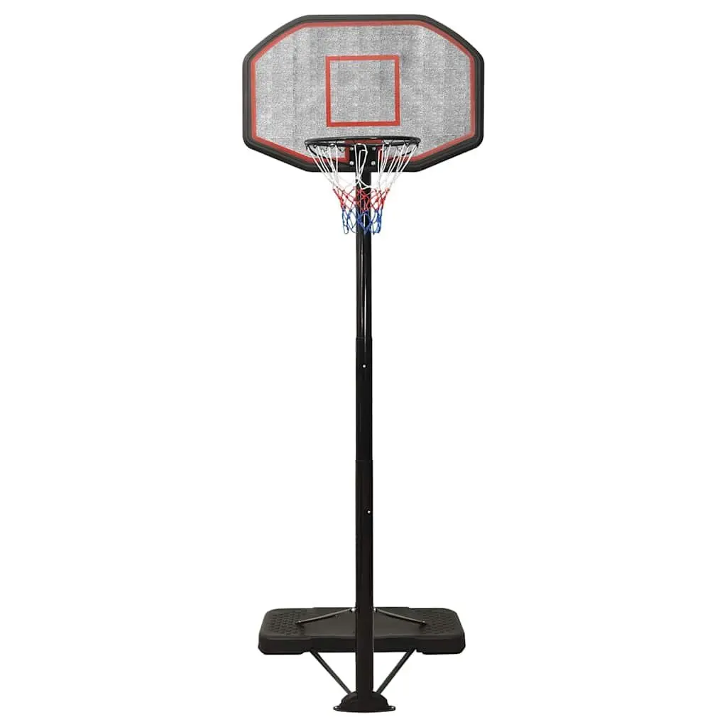 Adjustable Basketball Hoop Black 258-363 cm Portable Indoor Outdoor Game Net