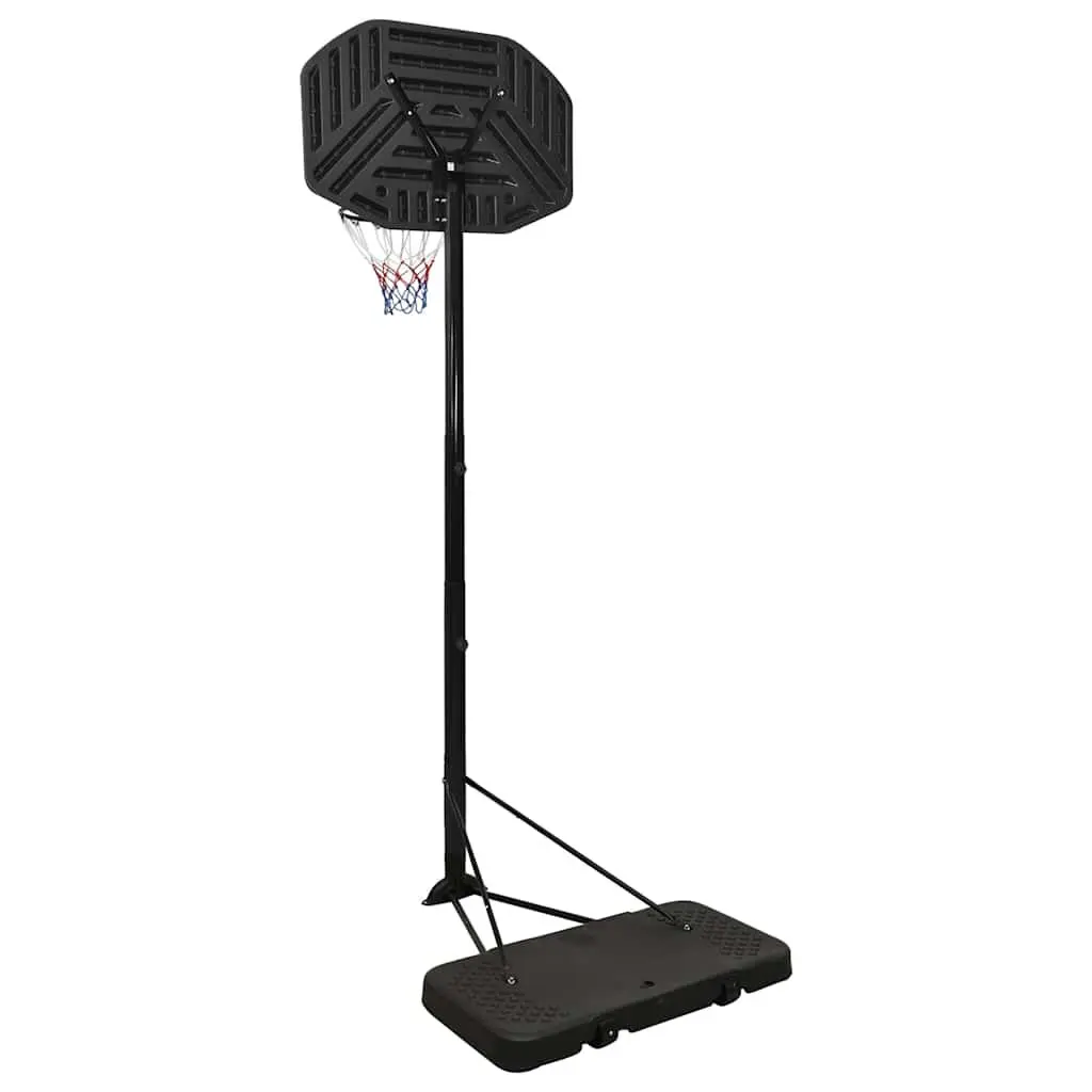 Adjustable Basketball Hoop Black 258-363 cm Portable Indoor Outdoor Game Net