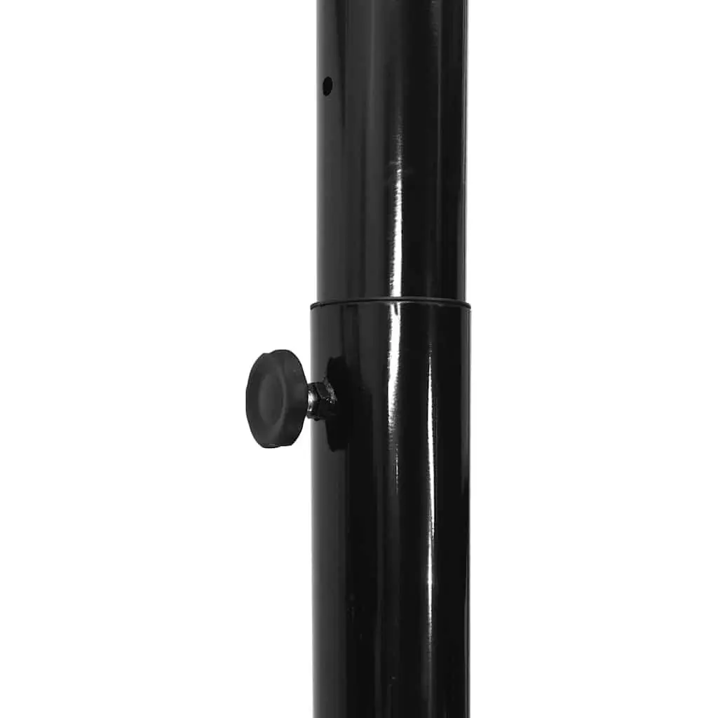 Adjustable Basketball Hoop Black 258-363 cm Portable Indoor Outdoor Game Net