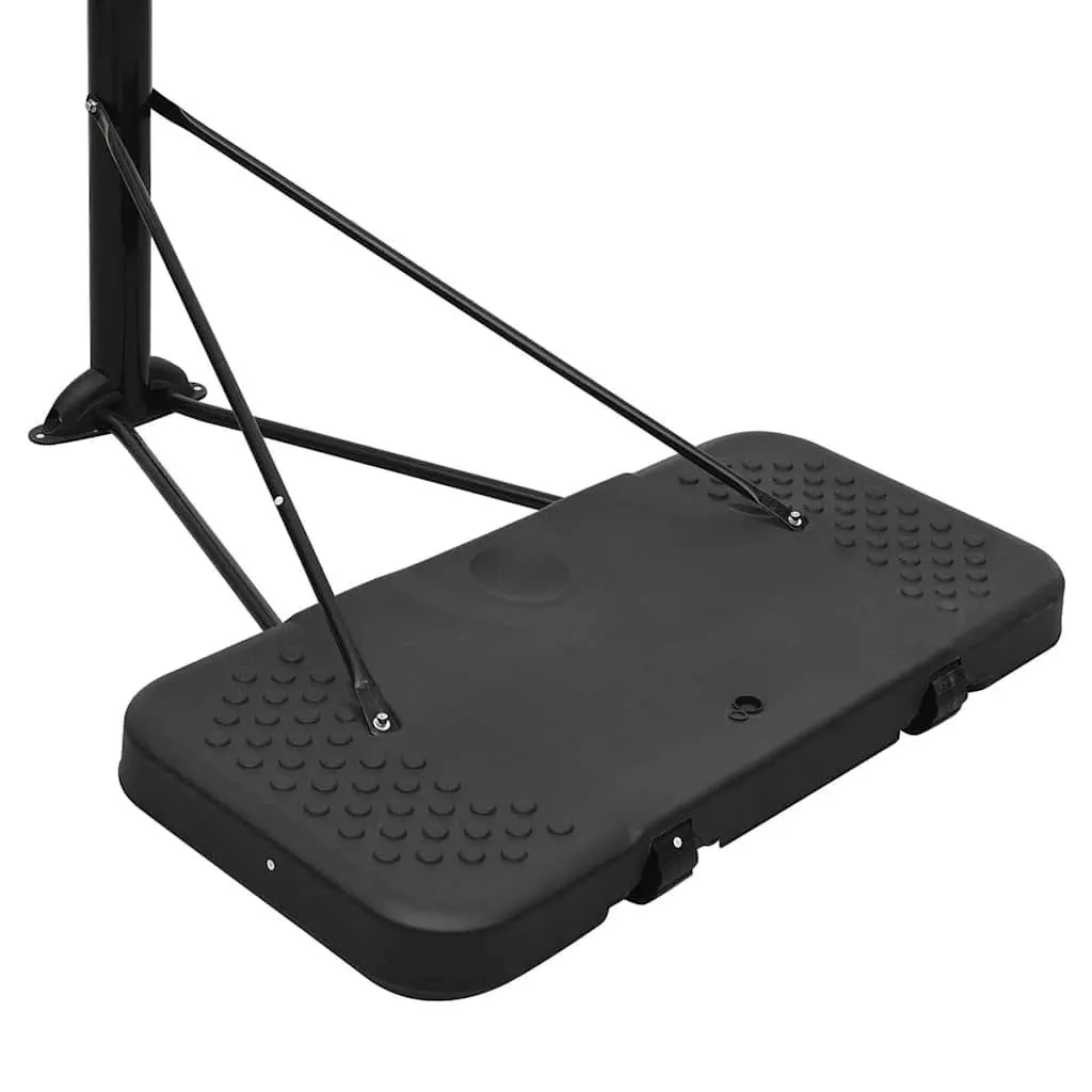 Adjustable Basketball Hoop Black 258-363 cm Portable Indoor Outdoor Game Net