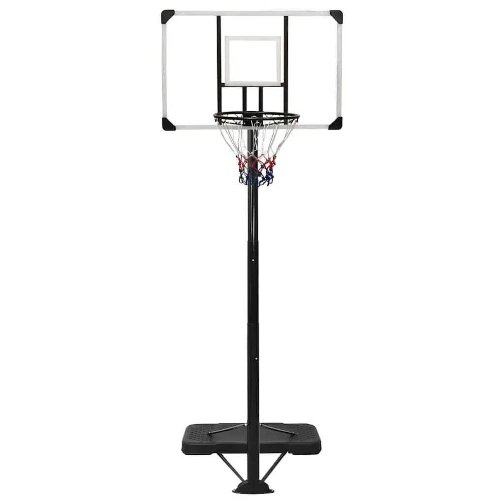 Basketball Hoop Stand Transparent 256-361cm Adjustable Portable Polycarbonate