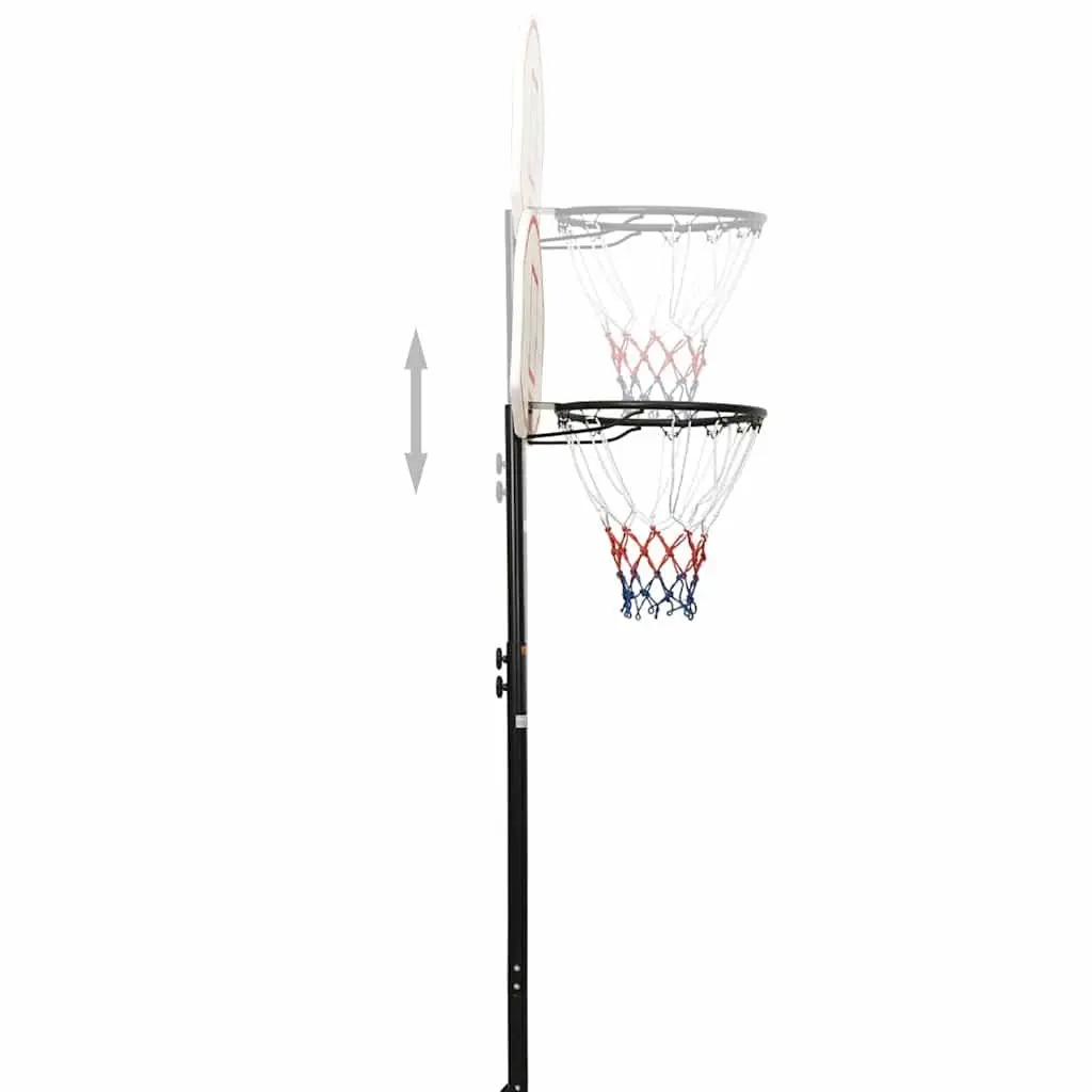 Adjustable Basketball Stand 216-250cm Portable Hoop Post Outdoor Indoor White