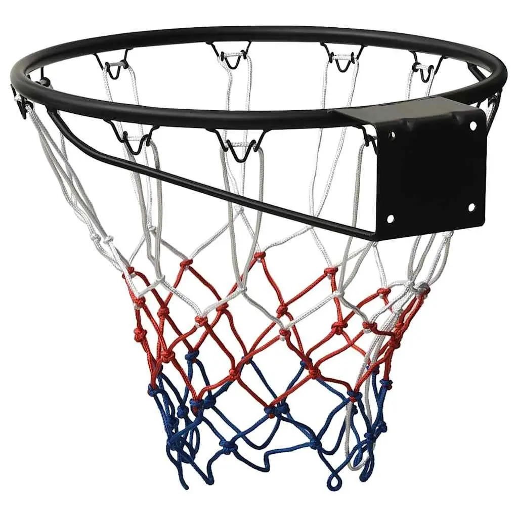 Basketball Rim 45cm Steel Black Ring Wall Mount Indoor Outdoor Home Court Hoop