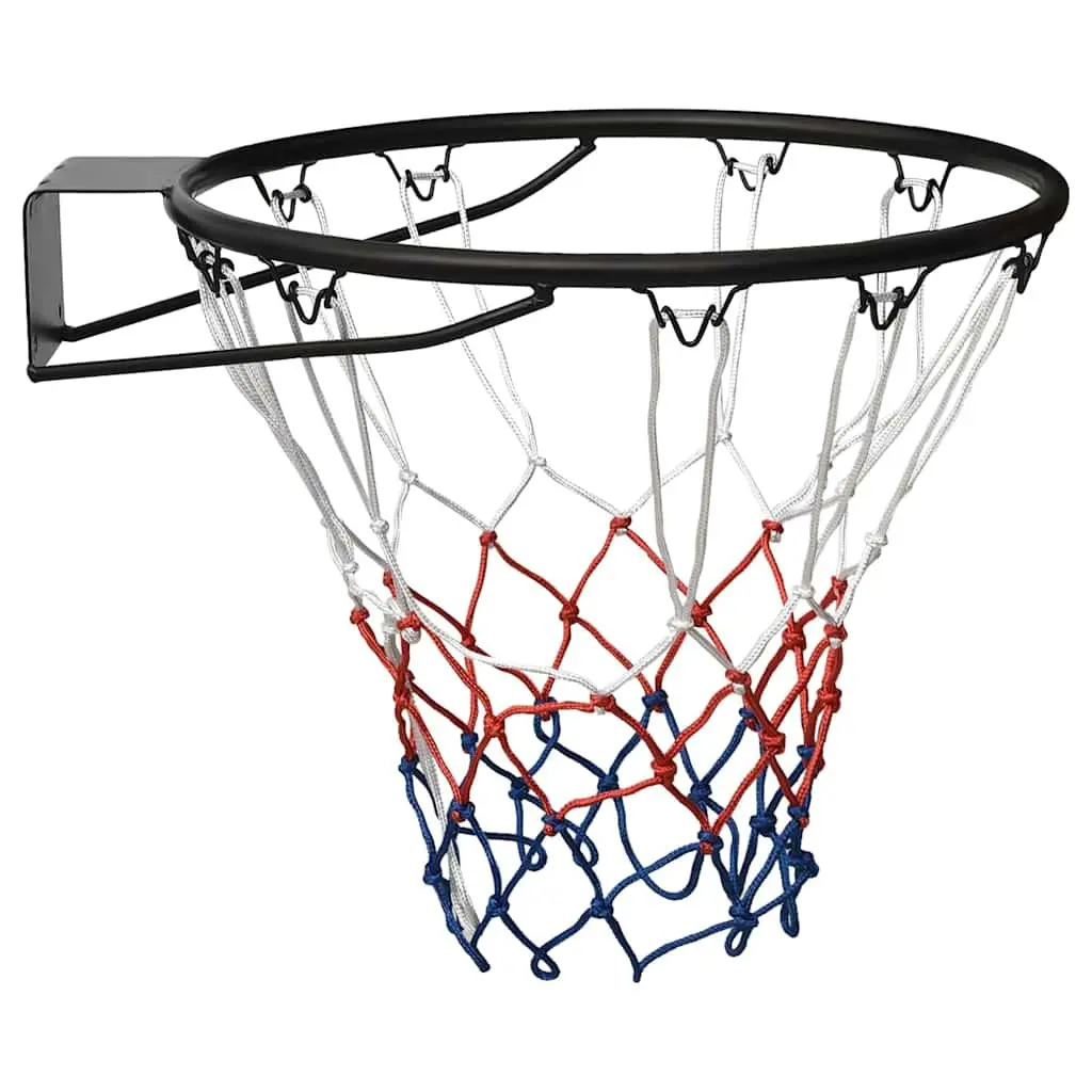 Basketball Rim 45cm Steel Black Ring Wall Mount Indoor Outdoor Home Court Hoop