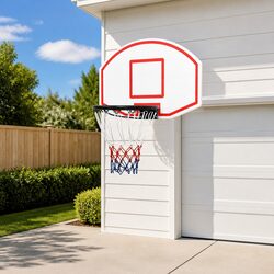Basketball Backboard White 71x45cm Wall-Mounted Polyethene Indoor Outdoor Hoop