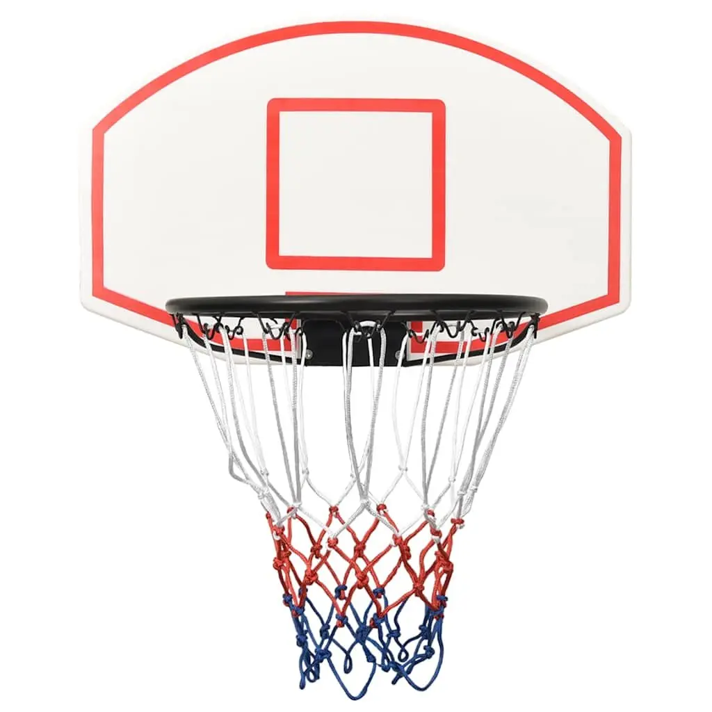 Basketball Backboard White 71x45cm Wall-Mounted Polyethene Indoor Outdoor