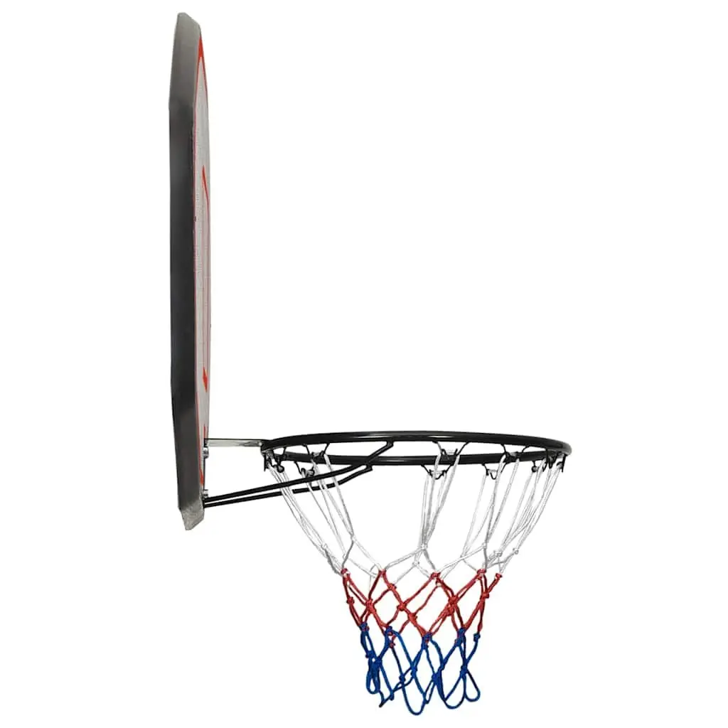 Basketball Backboard Multicolour Wall-Mounted Polyethene All-Weather Nylon Net