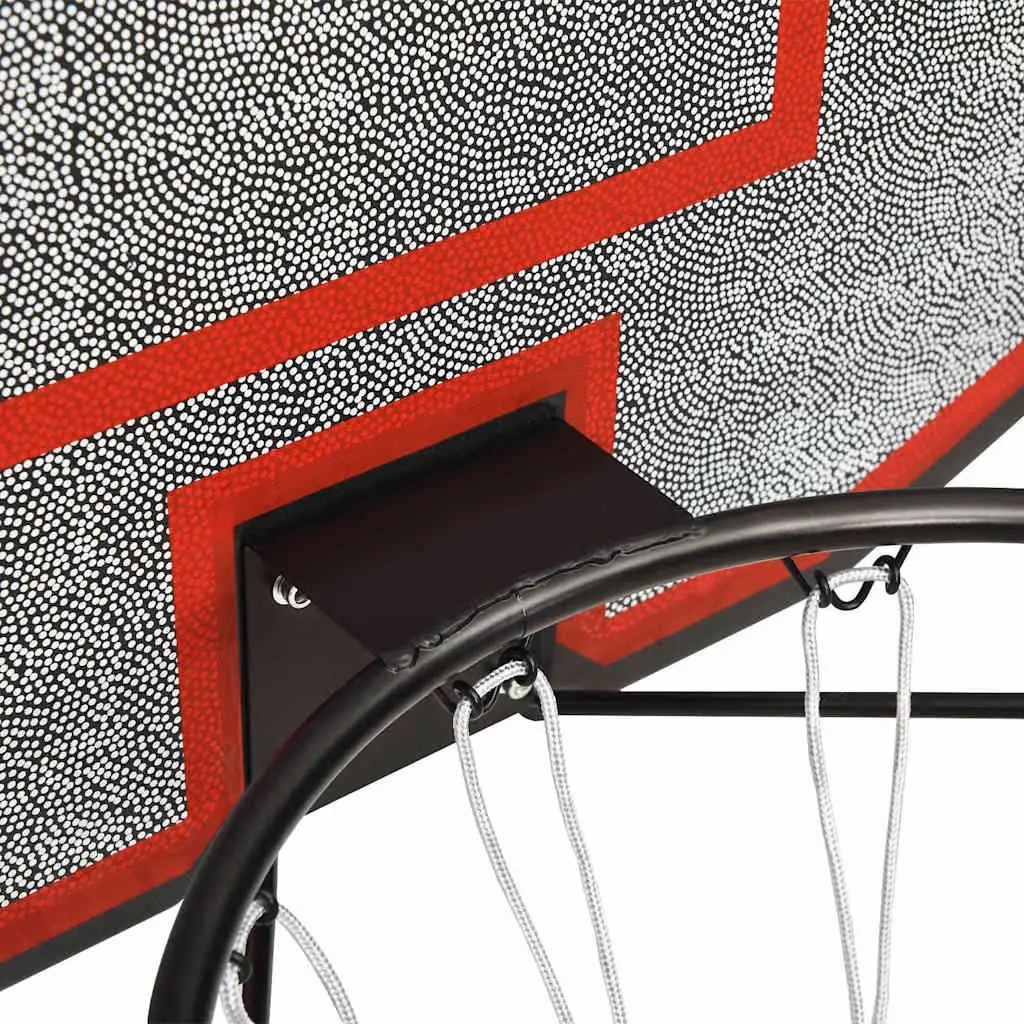 Basketball Backboard Black 90x60cm Wall-Mounted Polyethene Durable for Indoor Outdoor Use