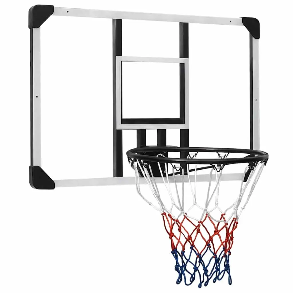 Basketball Backboard Transparent 90x60cm Polycarbonate Wall-Mounted