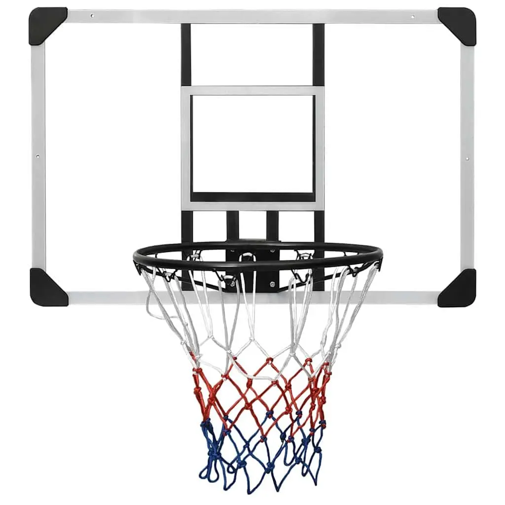 Basketball Backboard Transparent 90x60cm Polycarbonate Wall-Mounted