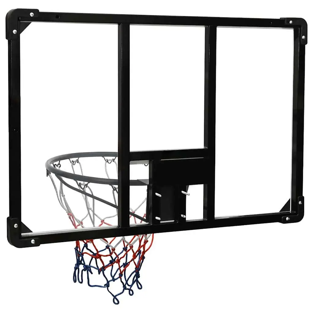 Basketball Backboard Transparent 90x60cm Polycarbonate Wall-Mounted