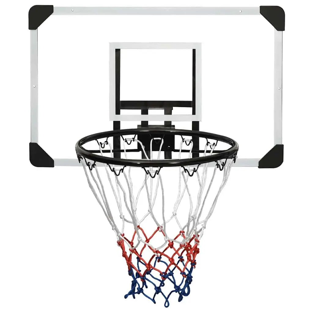 Basketball Backboard Transparent 71x45cm Wall-Mounted Polycarbonate