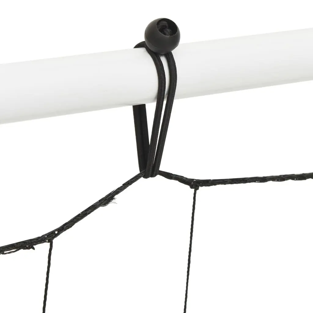 Football Net Rebounder Training Aid White Portable Steel Frame