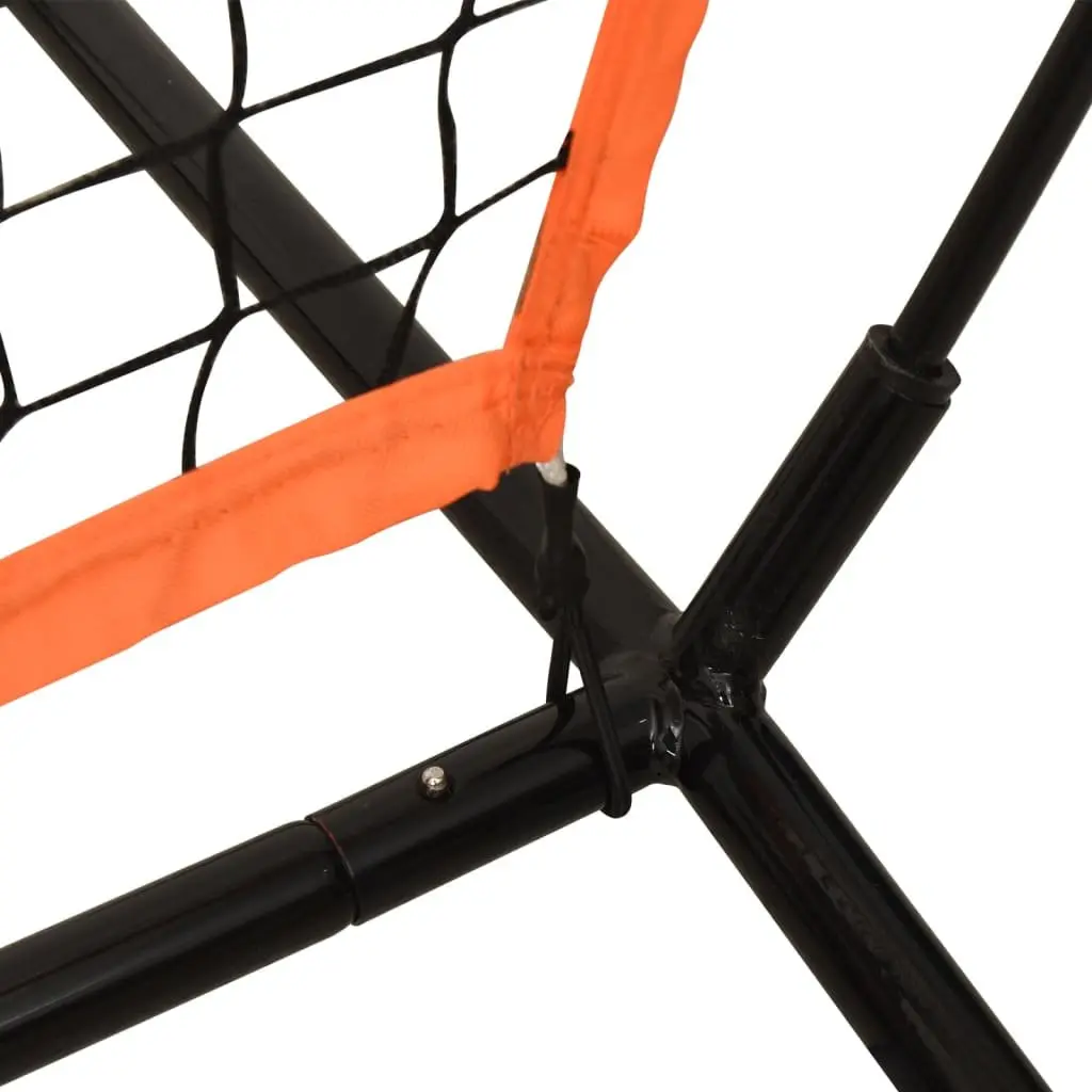 Baseball Practice Net Orange Black Portable Training Aid with Strike Zone Target