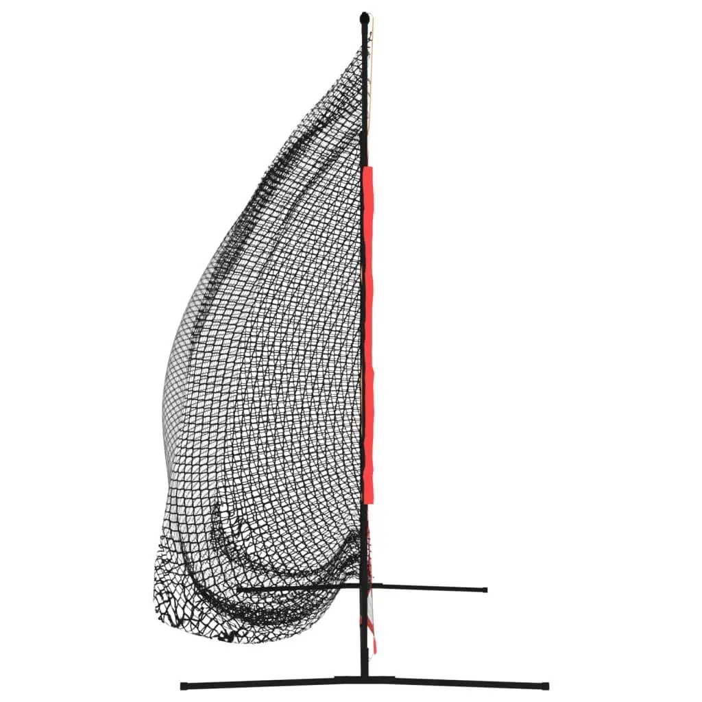 Baseball Batting Net Portable Training Backstop Knotless Polyester Water-resistant Steel Base Fibreglass Poles 215x107x216cm