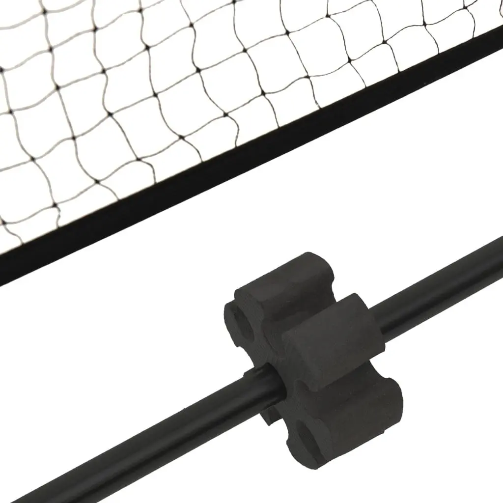 Tennis Net Black Red Portable Steel Frame for Backyard Garden Training