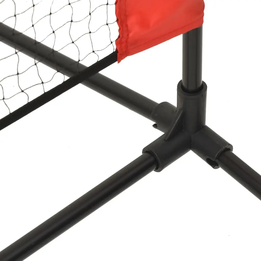 Tennis Net Black Red Outdoor 500x100x87cm Durable Polyester for Backyard Garden Practice Training