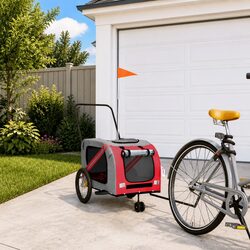 Compact and Functional Pet Bike Trailer for Dogs