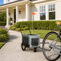 Compact and Reliable Pet Bike Trailer for Dogs