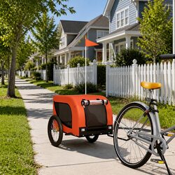 Pet Bike Trailer Built for Small Dogs - Compact and Sturdy