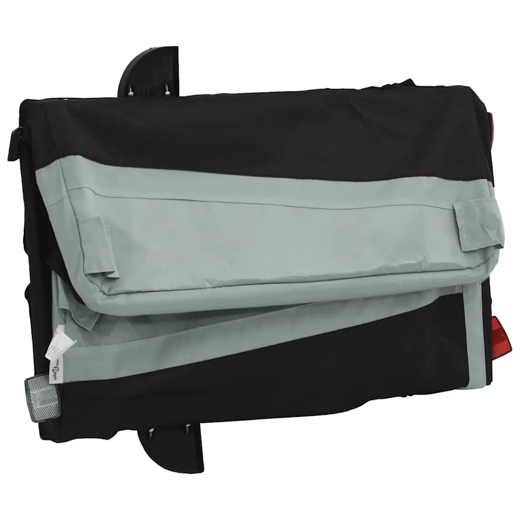 Bike Trailer Grey Iron 45kg Load Capacity Cargo Hauling Bicycle Accessories